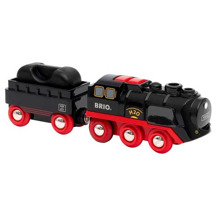 Brio ånglok med riktig ånga