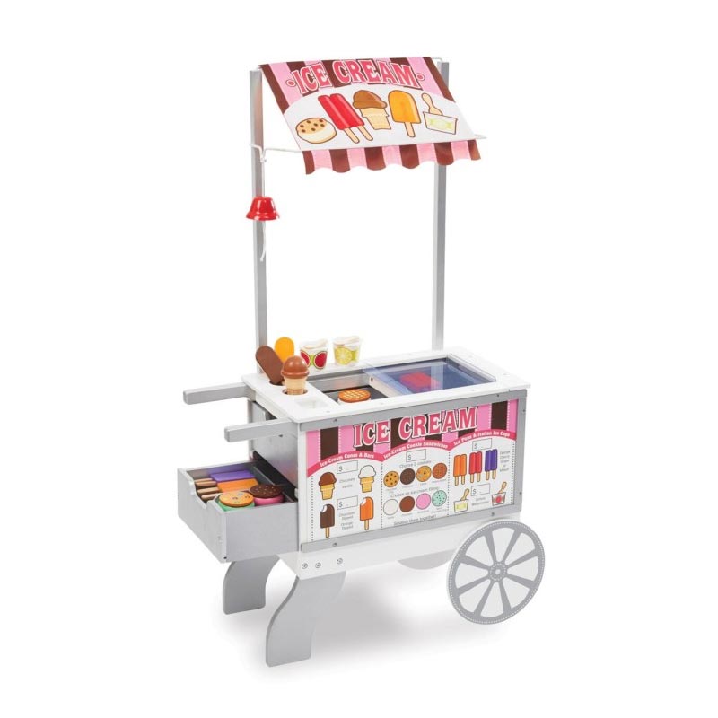 Melissa & Doug Glass- och korvvagn